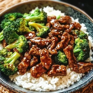 Chinese beef and broccoli stir-fry with tender beef and vibrant broccoli