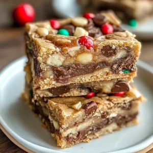 Delicious homemade Christmas Cookie Bars decorated with festive sprinkles.