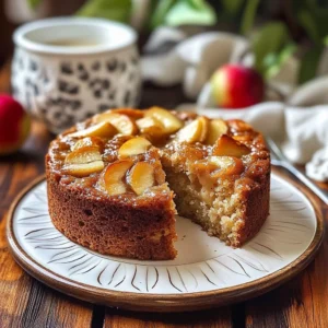 Delicious Cinnamon Apple Cake topped with cinnamon and fresh apple slices.