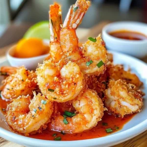 Crispy Coconut Shrimp served with a side of Sweet Chili Mayo