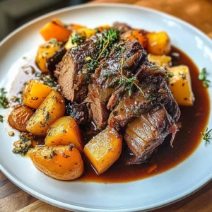 Delicious easy chuck roast recipe cooked to perfection with vegetables