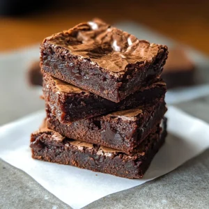 Delicious fudgy brownies on a plate, perfect for chocolate lovers