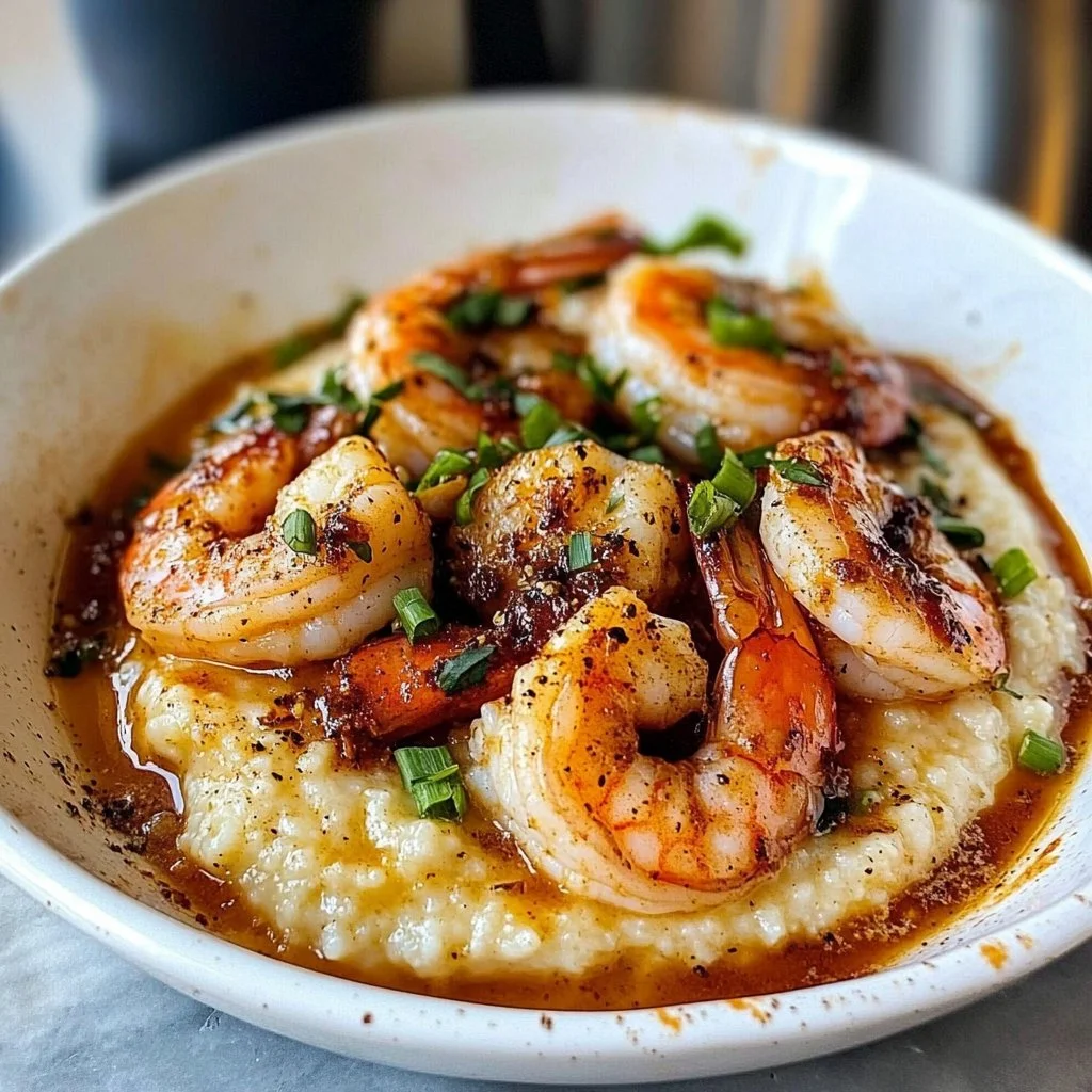 Delicious shrimp and grits dish served for comfort food lovers