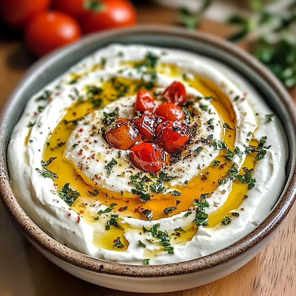 Spicy ricotta dip served with fresh vegetables and crackers