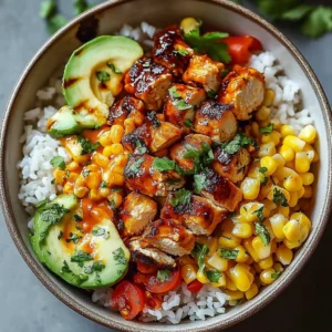 Delicious Street Corn Chicken Bowl featuring vibrant ingredients and spices