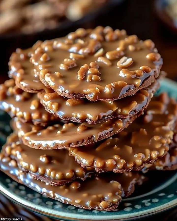 Delicious homemade caramel peanut treats on a plate