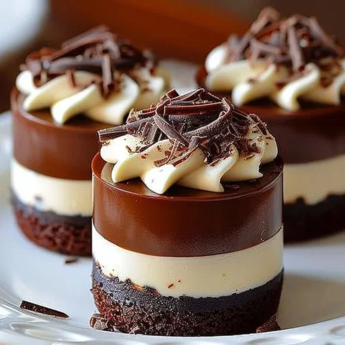 Delicious Chocolate Royale Mini Cakes ready to be served at a party