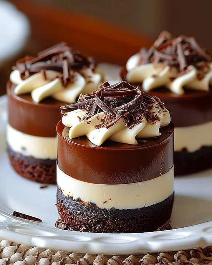 Delicious Chocolate Royale Mini Cakes ready to be served at a party