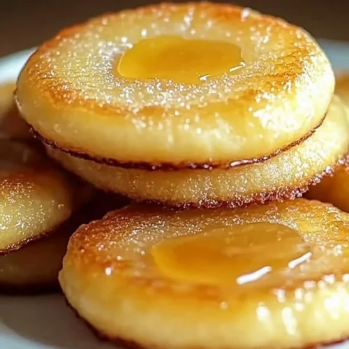 Lemon curd brûlée cookies with a golden caramelized sugar topping