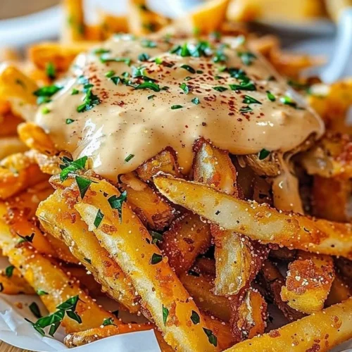 Delicious Louisiana Voodoo Fries inspired by Wingstop's recipe
