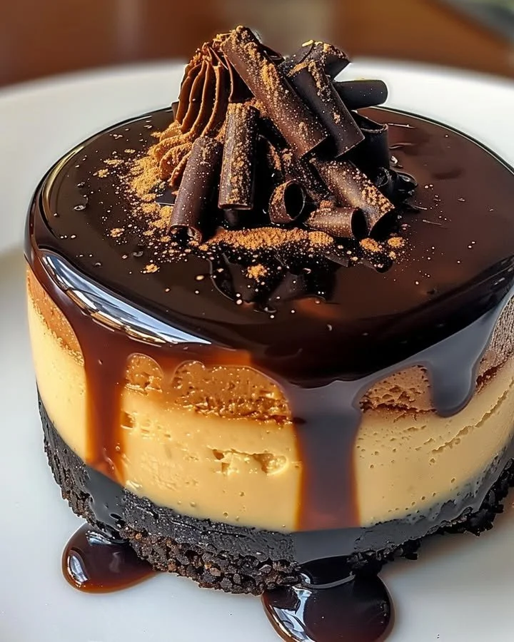 Mini espresso cheesecake desserts served on a platter for a delicious treat.