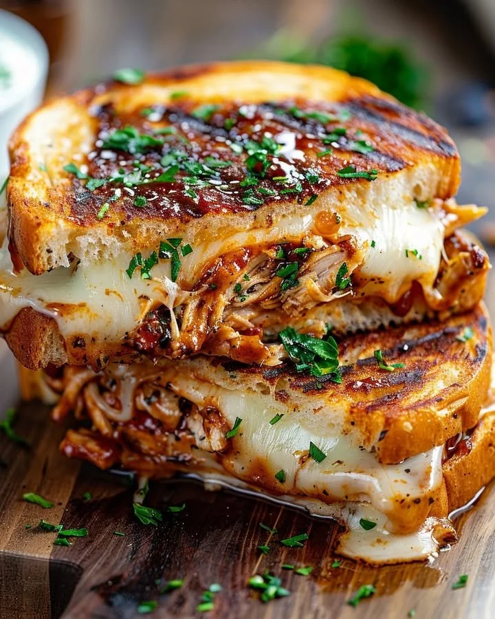 Smoky BBQ chicken served on a plate, showcasing juicy texture and rich sauce.