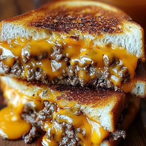 Ultimate patty melt with secret sauce served on grilled bread