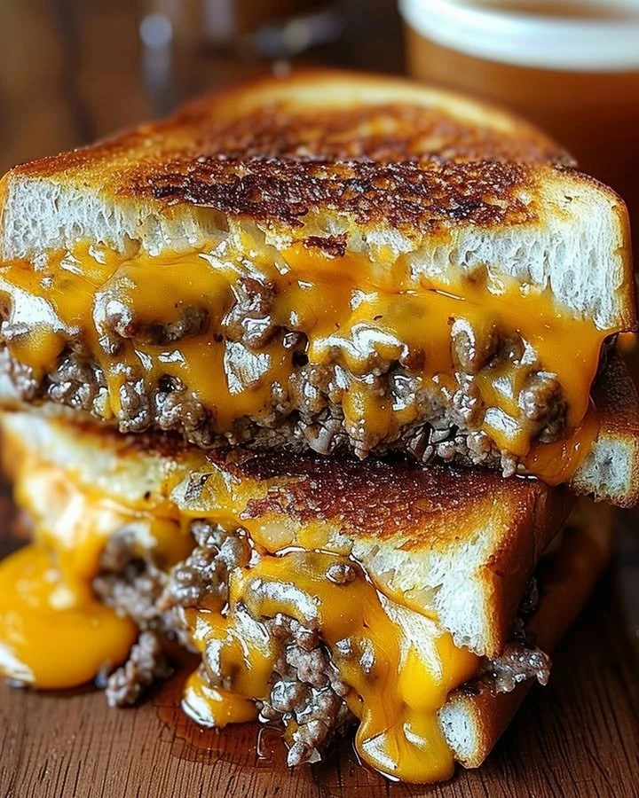 Ultimate patty melt with secret sauce served on grilled bread