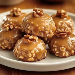 Delicious walnut cookie pralines with crunchy walnuts and cookie goodness